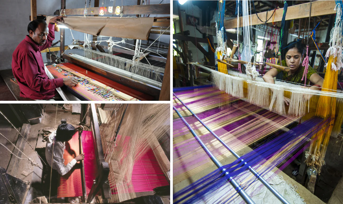 Traditional Sambalpuri handloom weaving